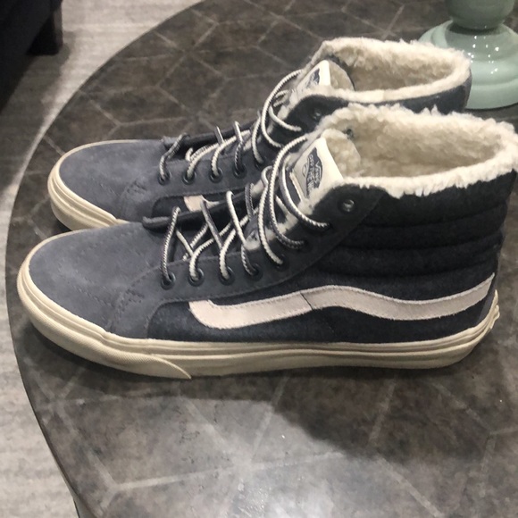 Grey Suede Winter Vans - Picture 4 of 9